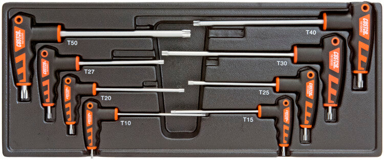 Torx T-Sleutelset, 8-delig, M-module