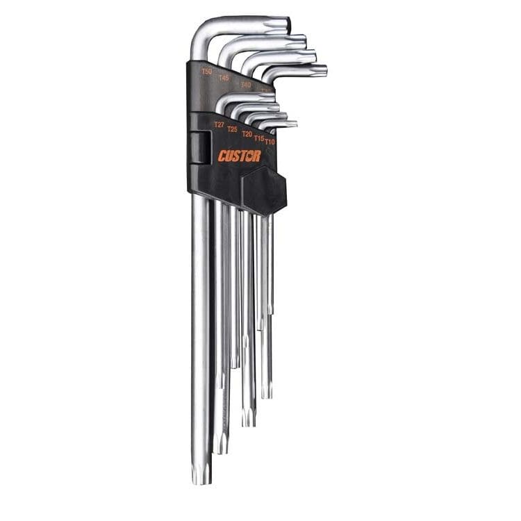 Torxsleutel set, extra lang, 9dlgCustorMZS Gereedschap
