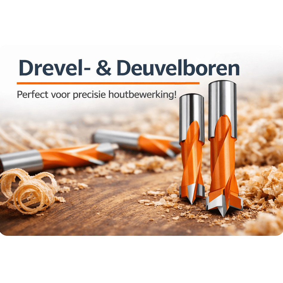 Trasco Deuvelfrees 10 mm – SL 25 mm, TL 49 mm, binnendraad M6TrascoMZS Gereedschap