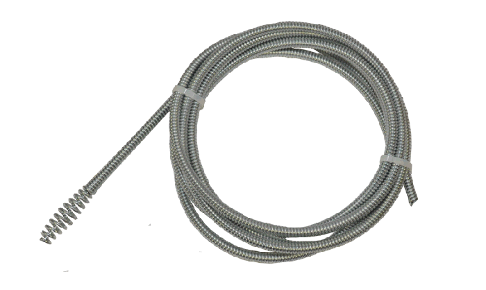 8mm x 4,5 meter Trommel ontstoppingsveer t.b.v. de rioolontstoppers SPR01 & SPR02 SPERO