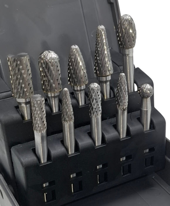 10 Dlg 6mm TCT Hardmetalen Frezenset - Hout & Staal