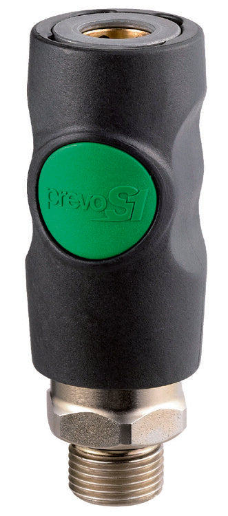 Veiligheidskoppeling 3/8" buitendr EURO (ESI-071152) groen
