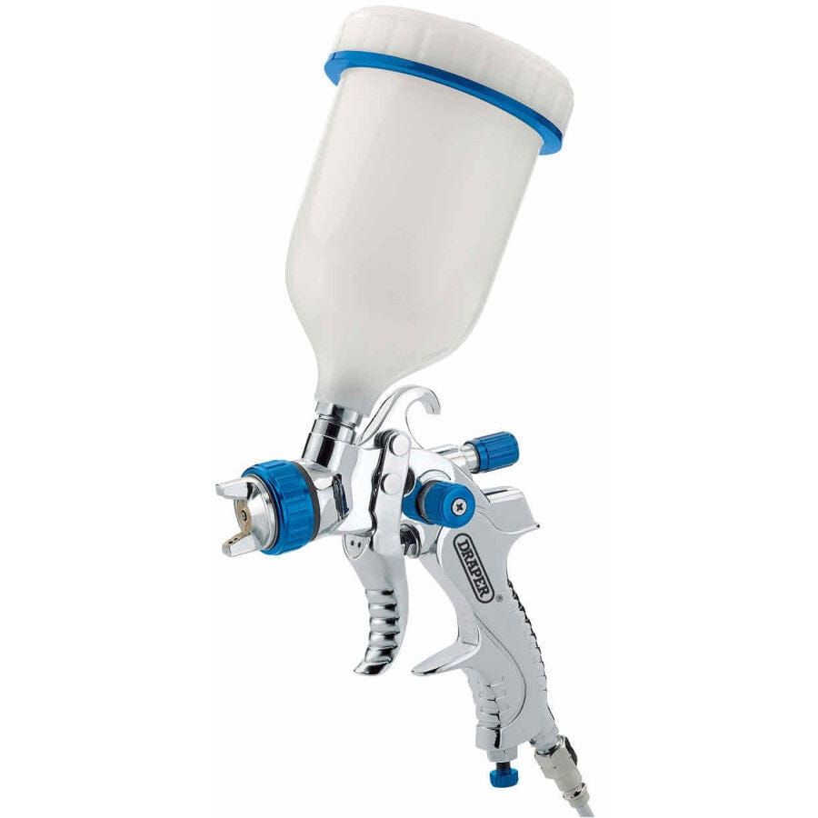 Verfspuit HVLP met bovenbeker, 600ml-Draper Tools-MZS Gereedschap