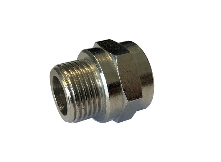Verloopnippel 1/2" buitendraad x 1/4"binnendraad