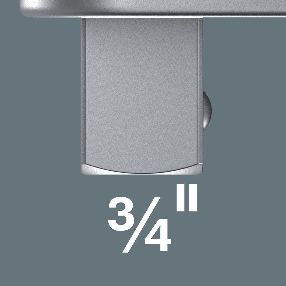 7783 E INSTEEKGEREEDSCHAP MET DOORSTEEKVIERKANT, 14 X 18 MM, 3/4"-3