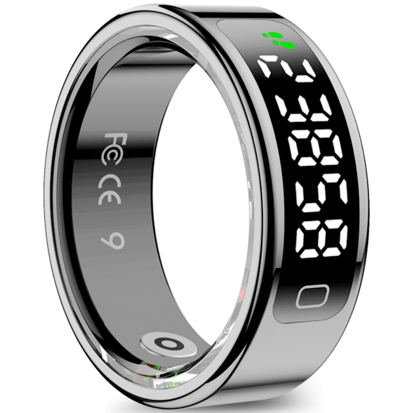 Volkano Ring Pro slimme ring met oplaadcase, 20,7 mm, zwart