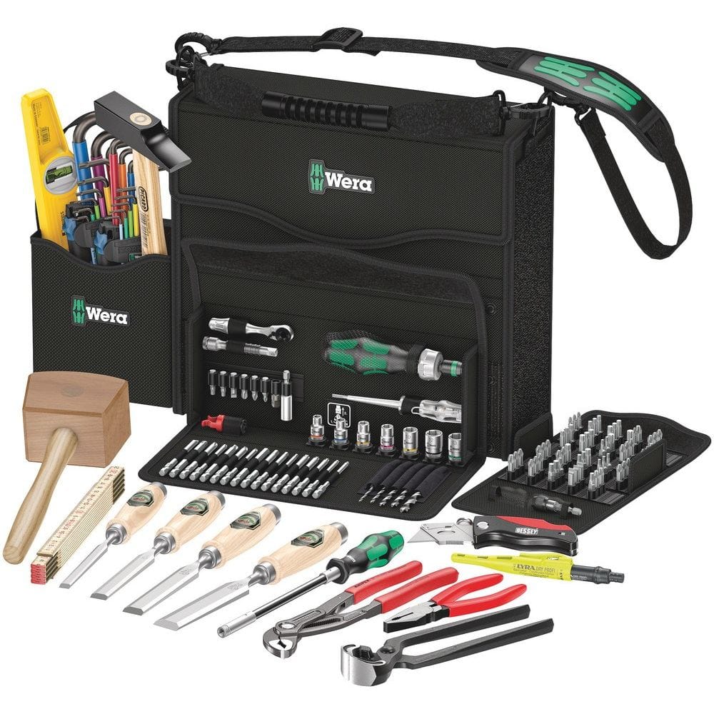WERA 2GO H 1 GEREEDSCHAPSSET VOOR HOUTBEWERKING, 134-DELIG-0