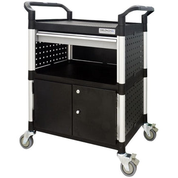 Werkplaatstrolley met lade en lockerDeltachMZS Gereedschap