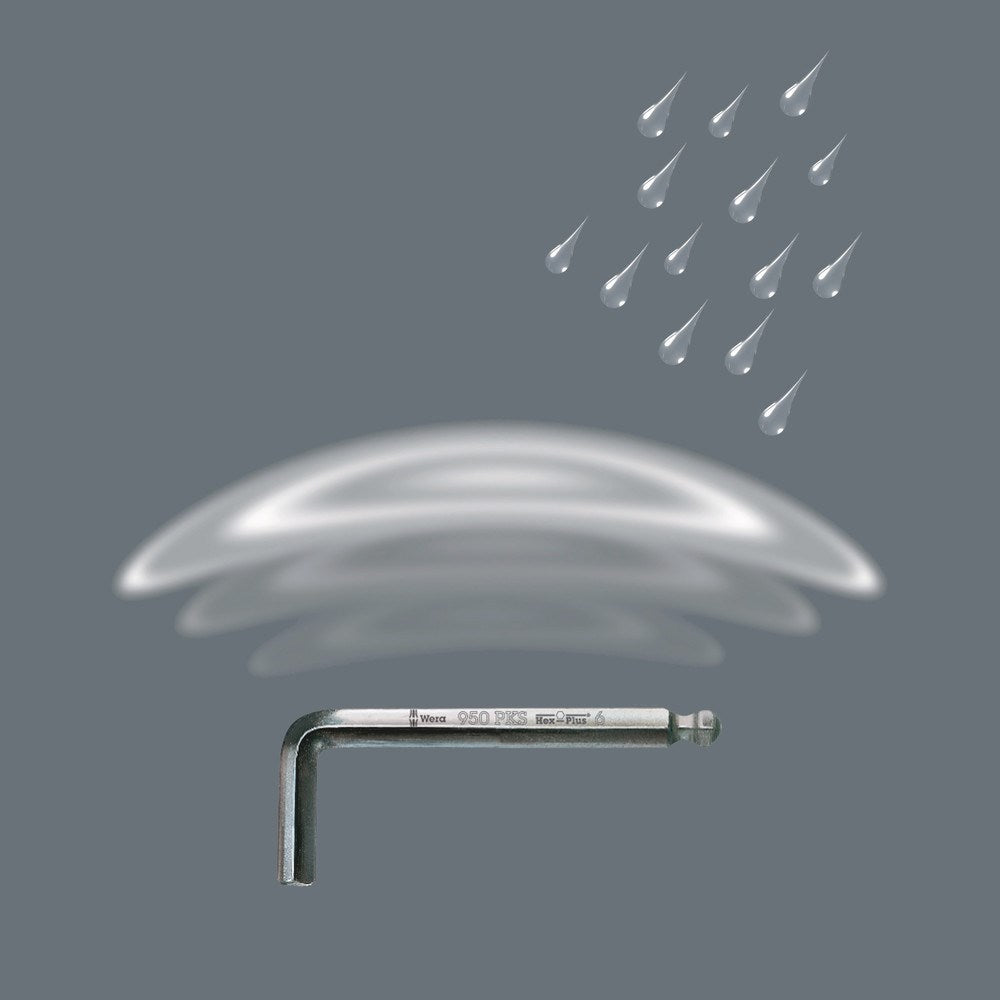 950 PKS STIFTSLEUTEL, METRISCH, VERCHROOMD, HEX-PLUS, 2.5 MM-7