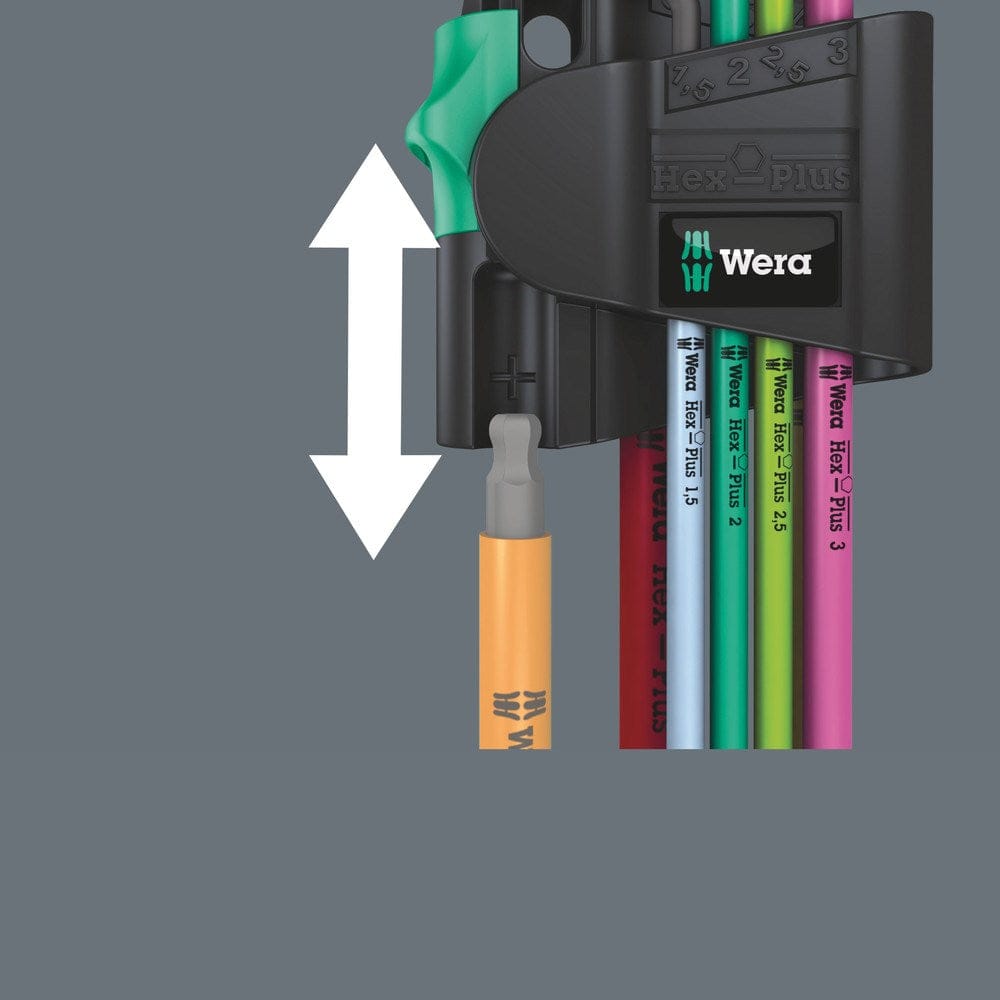 950/7 HEX-PLUS MULTICOLOUR MAGNET 1 STIFTSLEUTELSET, METRISCH, BLACKLASER, 7-DELIG-10
