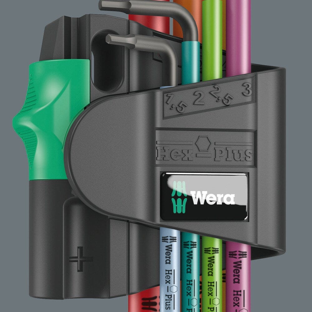 950/7 HEX-PLUS MULTICOLOUR MAGNET 1 STIFTSLEUTELSET, METRISCH, BLACKLASER, 7-DELIG-9
