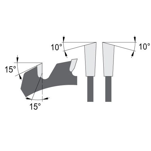 Voorritszaagblad Ø 120 mm, asgat 22 mm, B=3,35 mm, Z=20 Wisseltand, HW