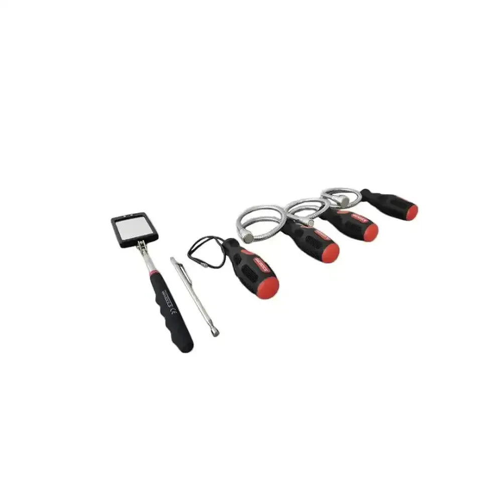 6-delige flexibele en telescopische magnetische houder en inspectiespiegelset