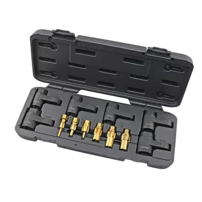 EGT sensortappen set M12-M22 titanium geplateerd 12-delig