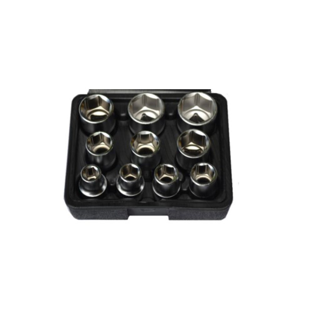 1/2" Doppenset 6-kant 10 delig