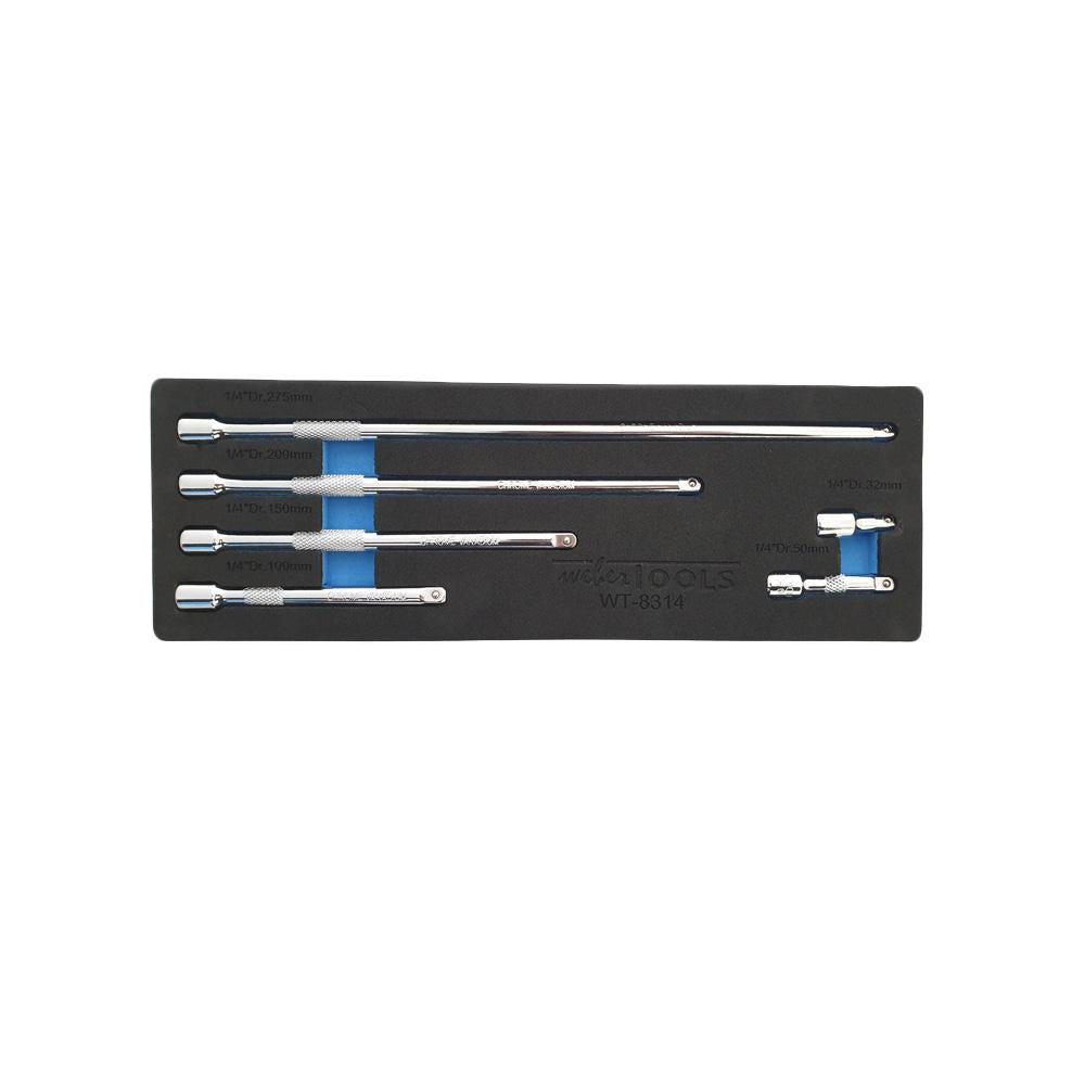 1/4" Verlengstukken set 6 delig