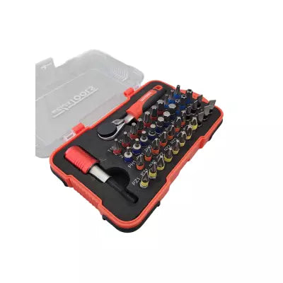 1/4” bitten set met bitratel 43-delig