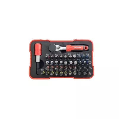 1/4” bitten set met bitratel 43-delig