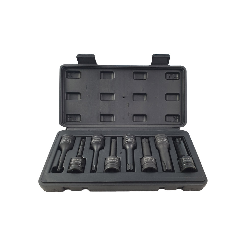 1/2'' Krachtdoppenset Torx 8-delig