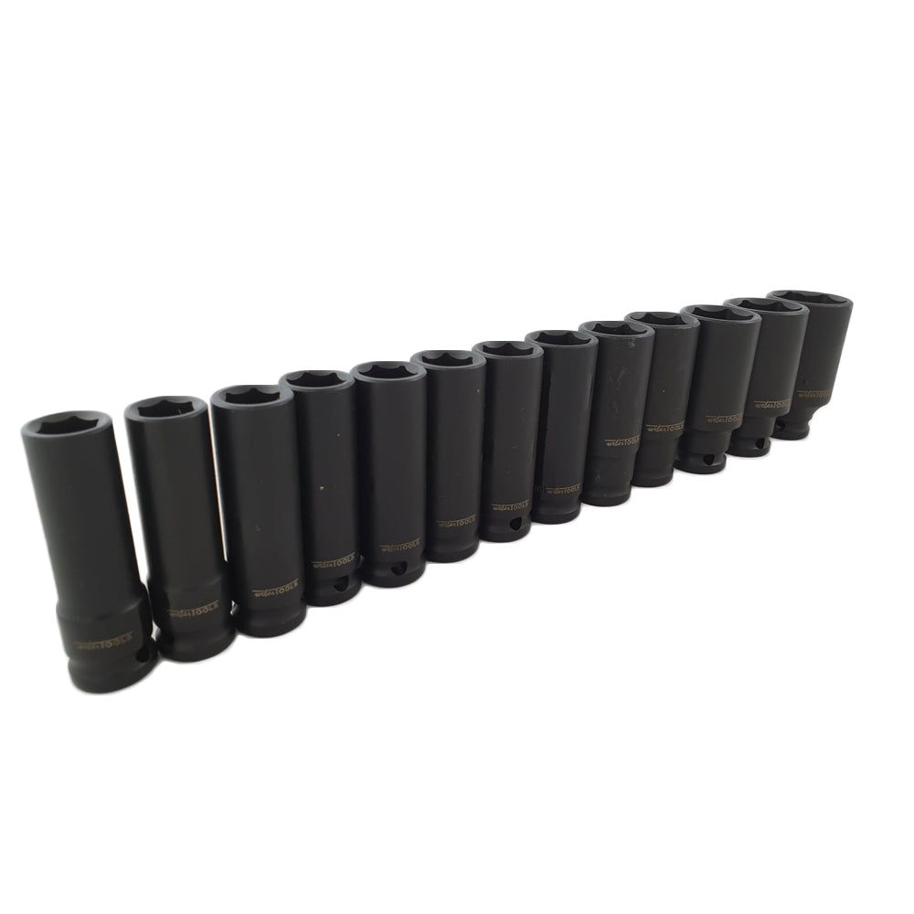 1/2" Krachtdoppenset lang 13 delig