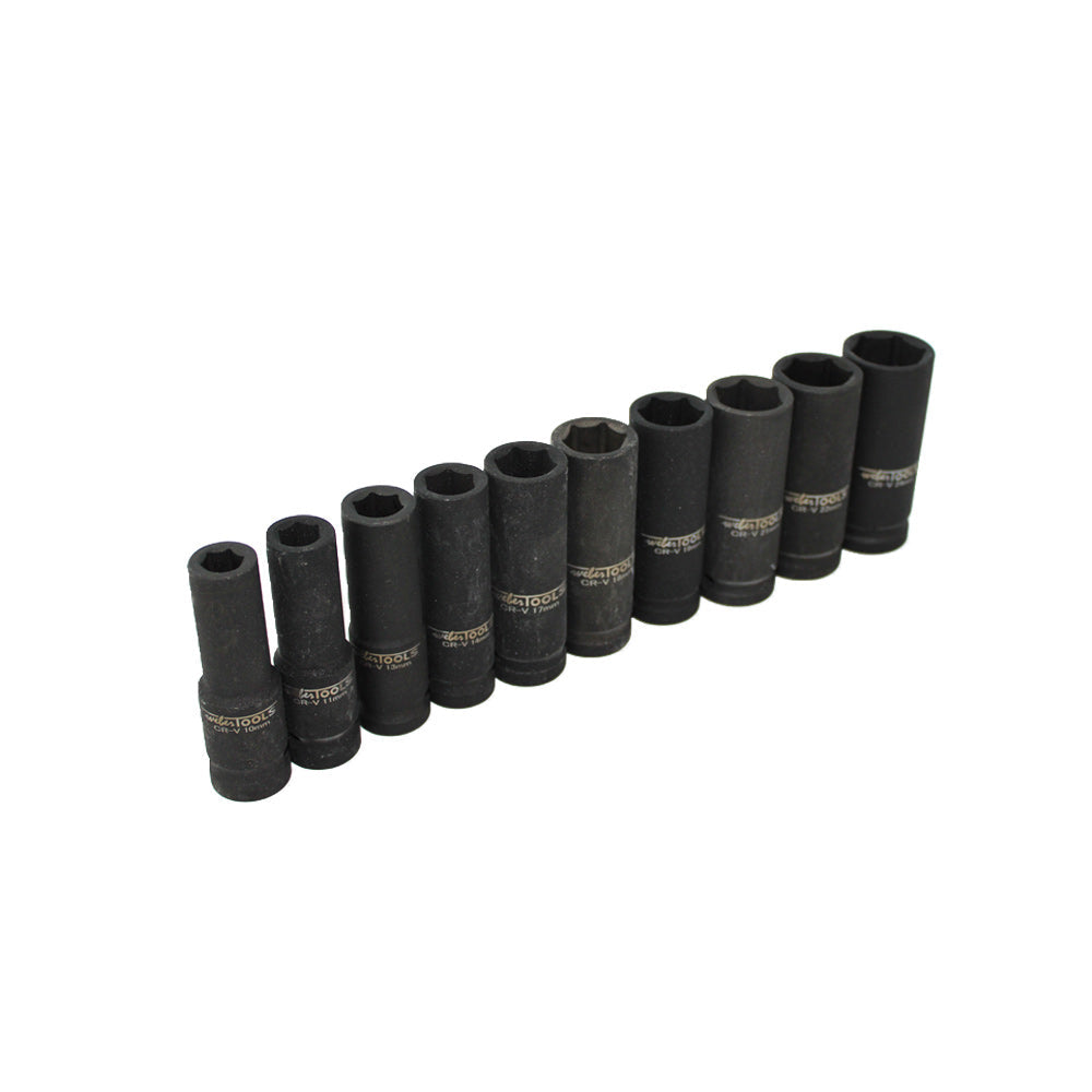 1/2'' Lange en extra dunne krachtdoppenset 10-delig