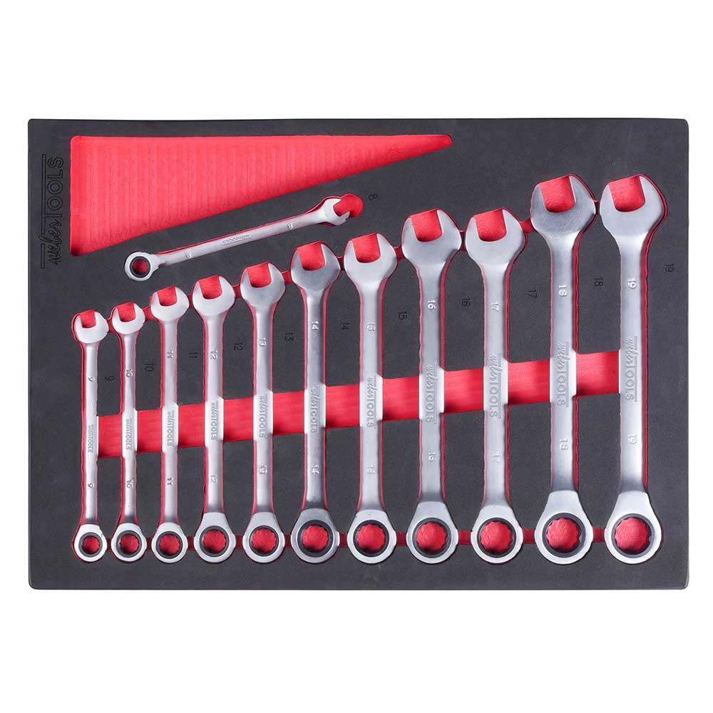 Ringratelsleutels set 12 delig