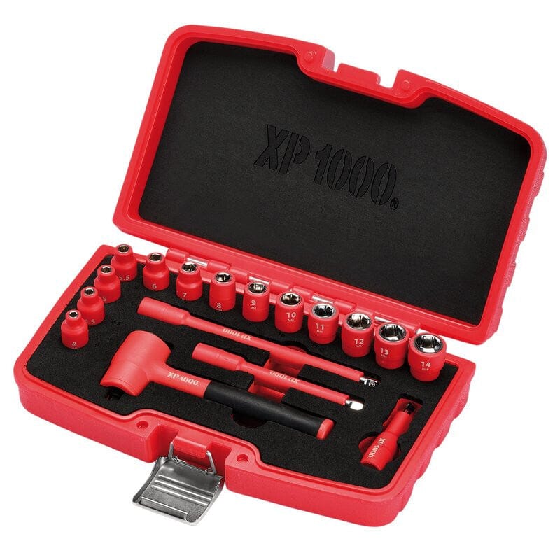 XP1000 1/4" Doppenset, VDE, 17dlgDraper ToolsMZS Gereedschap