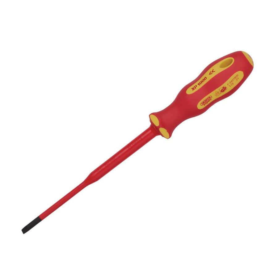 XP1000 Schroevendraaier plat 3,5x100mm, VDE Slimline-Draper Tools-MZS Gereedschap