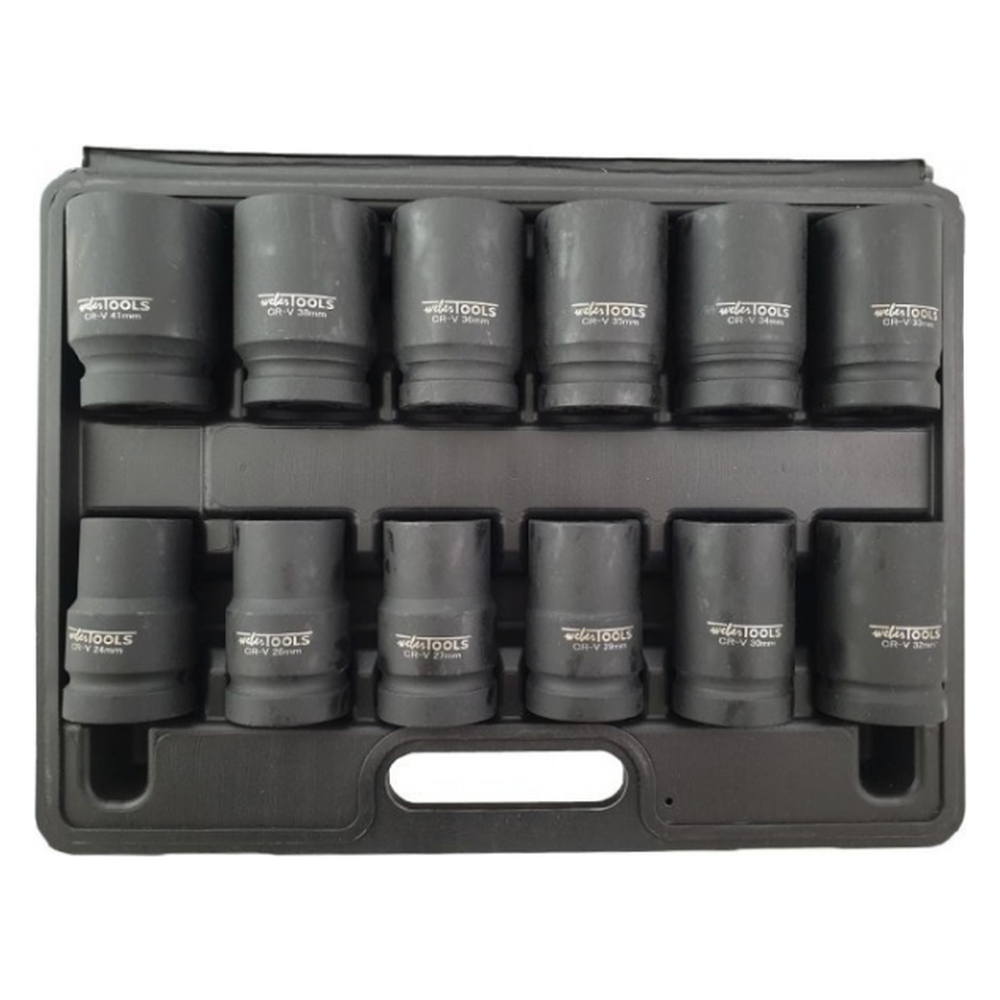 1" Krachtdoppen set 12-kant 12-delig