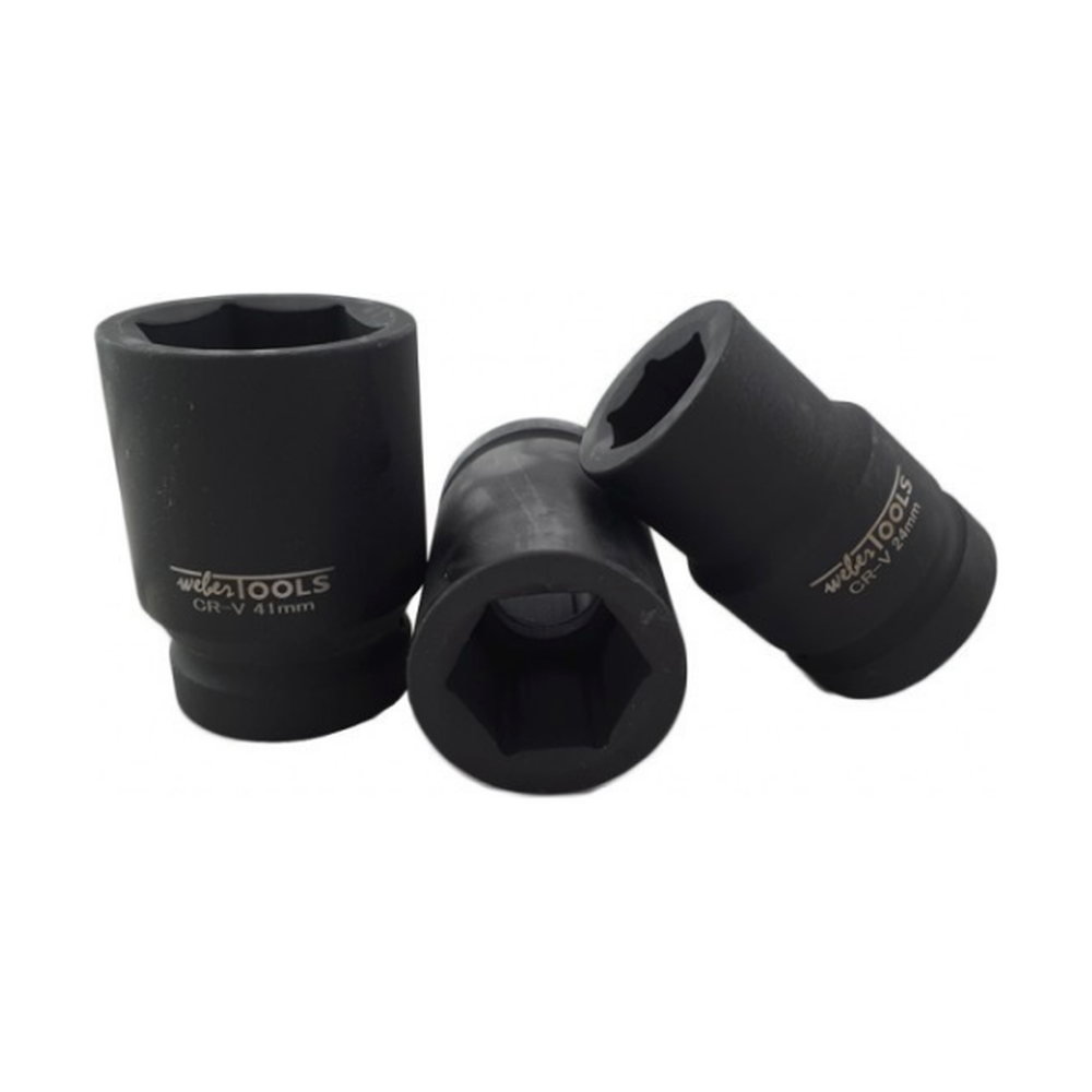 1" Krachtdoppen set 12-kant 12-delig