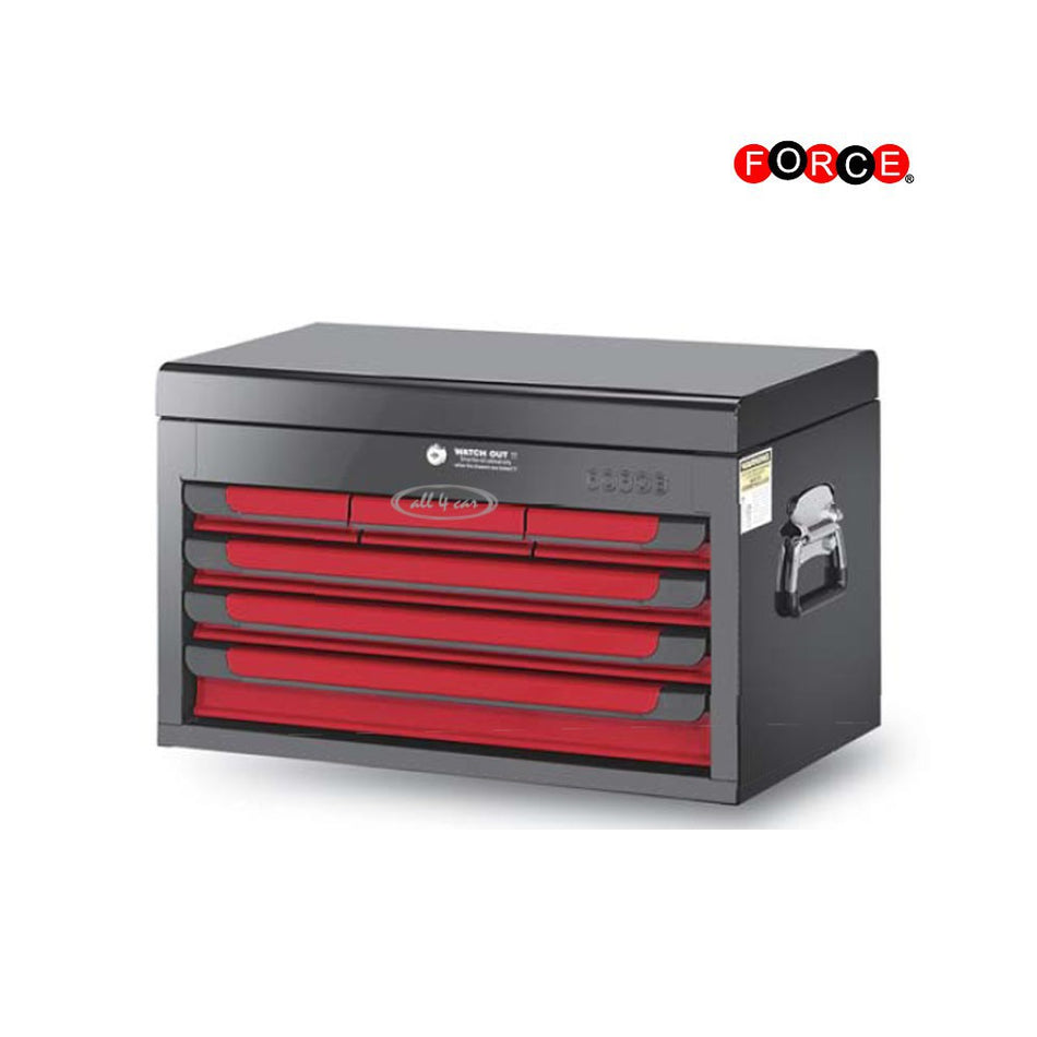 Glory red & black 6 drawer top chest with 227pc tools (S&M)