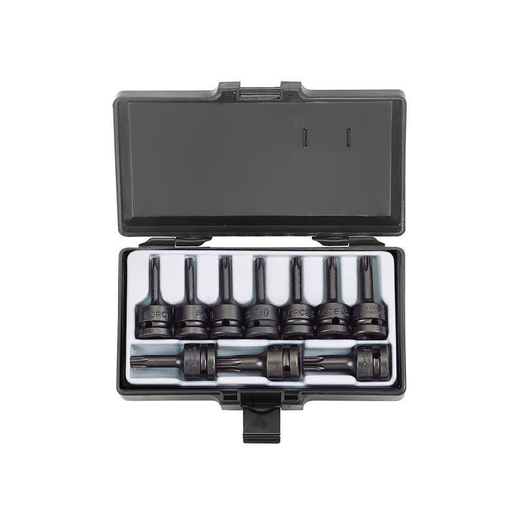 10pc 1/2" Star impact socket bit set