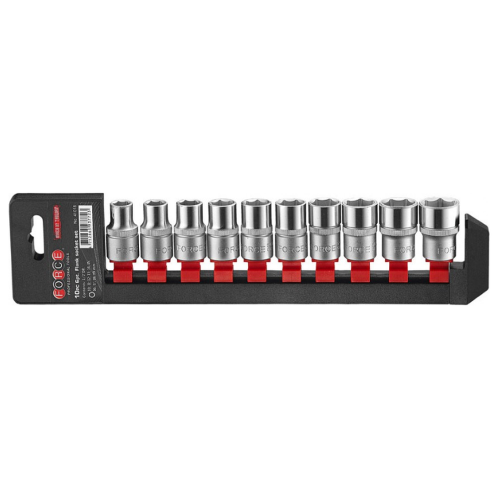 10pc 1/2"DR. 6pt. Flank socket set