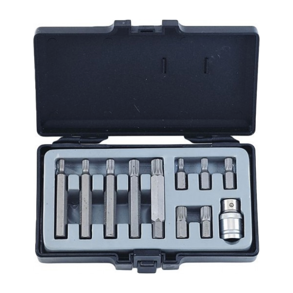 11pc 10mm Spline bit set