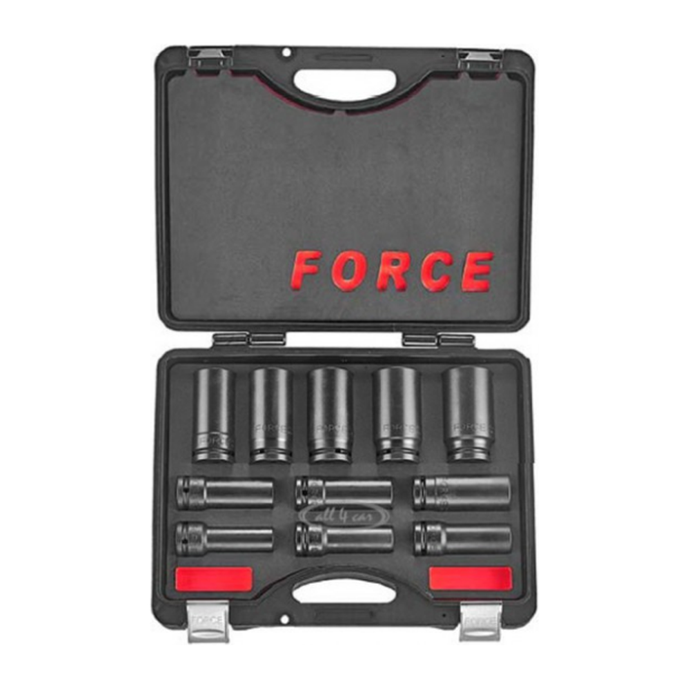 11pc 3/4"DR. 6pt. Flank deep impact socket set