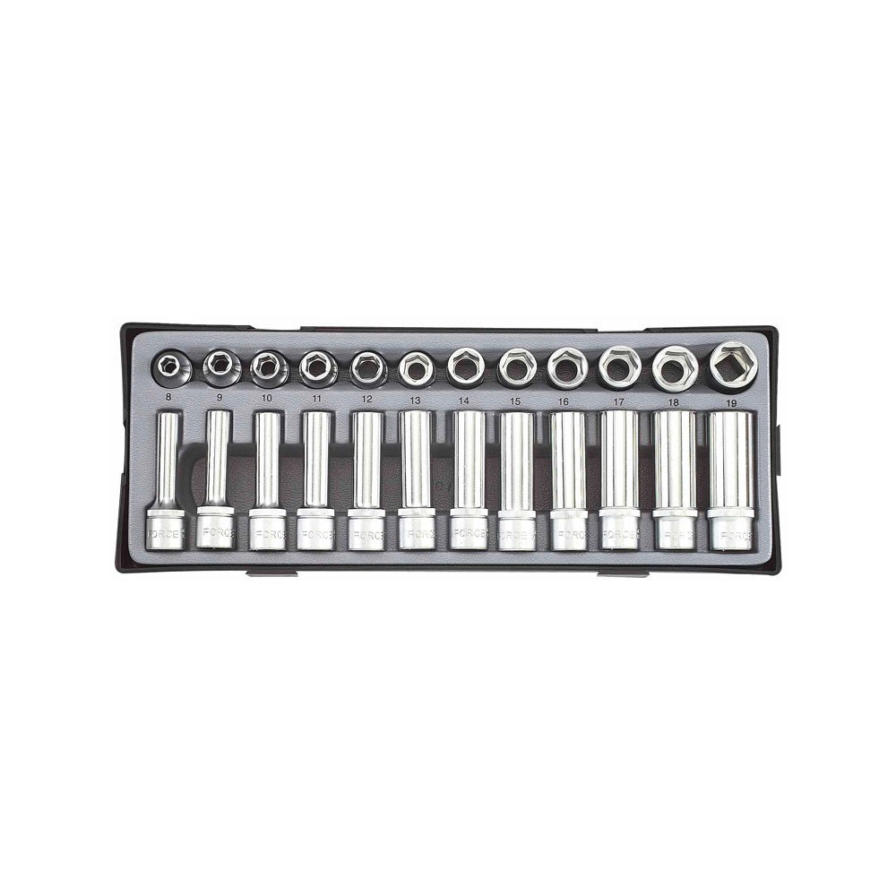 1/2" Doppenset 6 Kant 24 delig