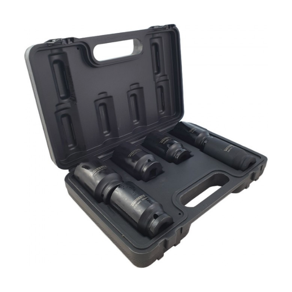 1/2'' Krachtdoppen set lang 12-kant / 6-delig