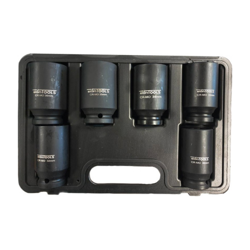 1/2'' Krachtdoppen set lang 12-kant / 6-delig