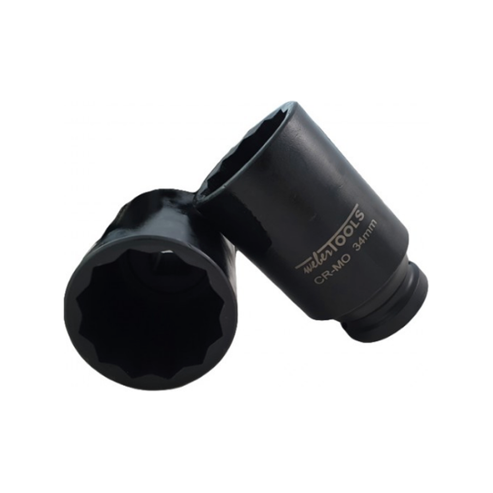 1/2'' Krachtdoppen set lang 12-kant / 6-delig