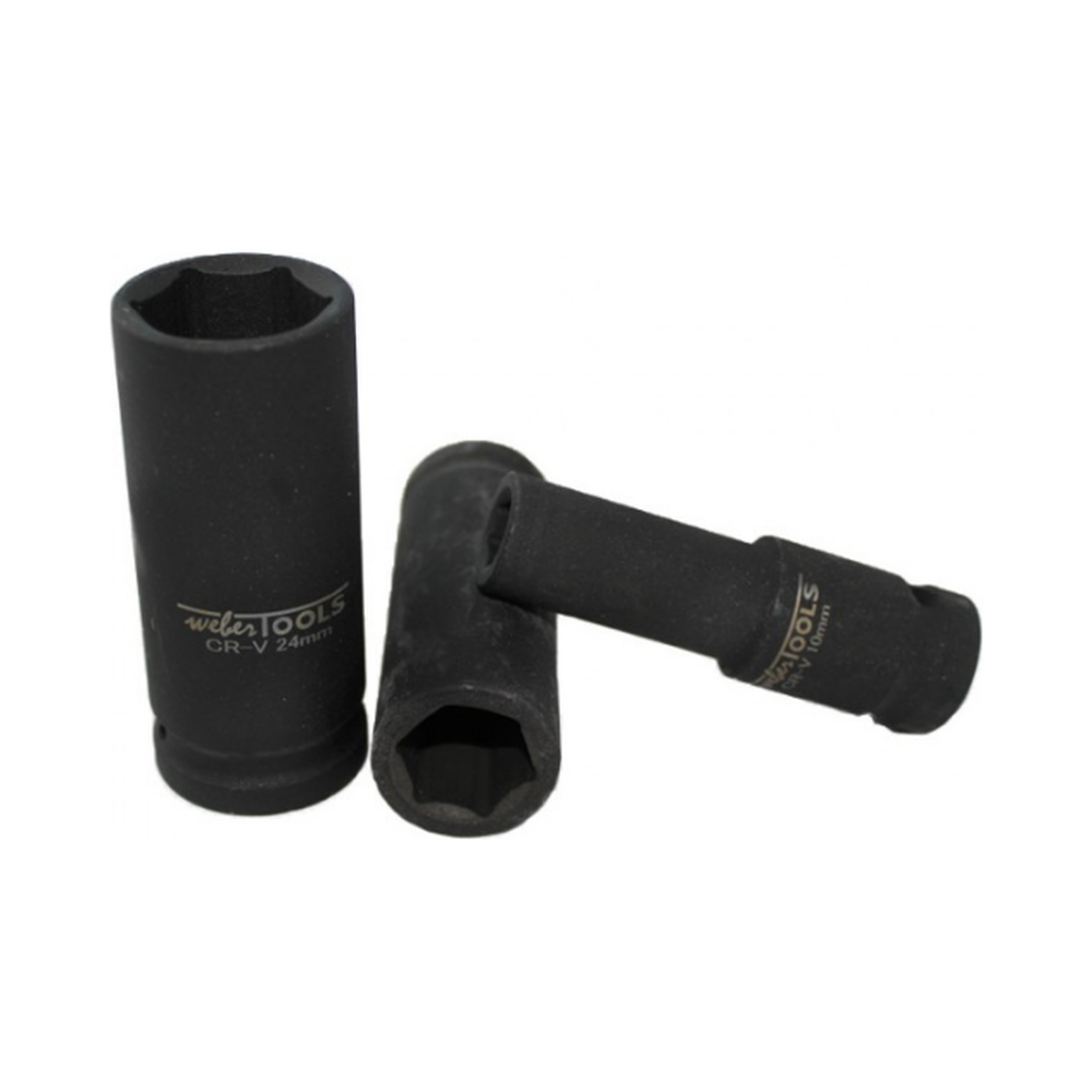 1/2'' Lange en extra dunne krachtdoppen set 10-delig