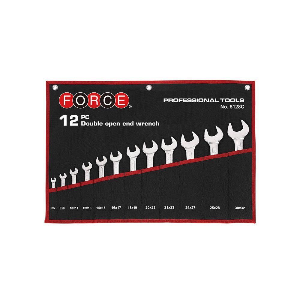 12pc Double open end wrench (in cloth bag)