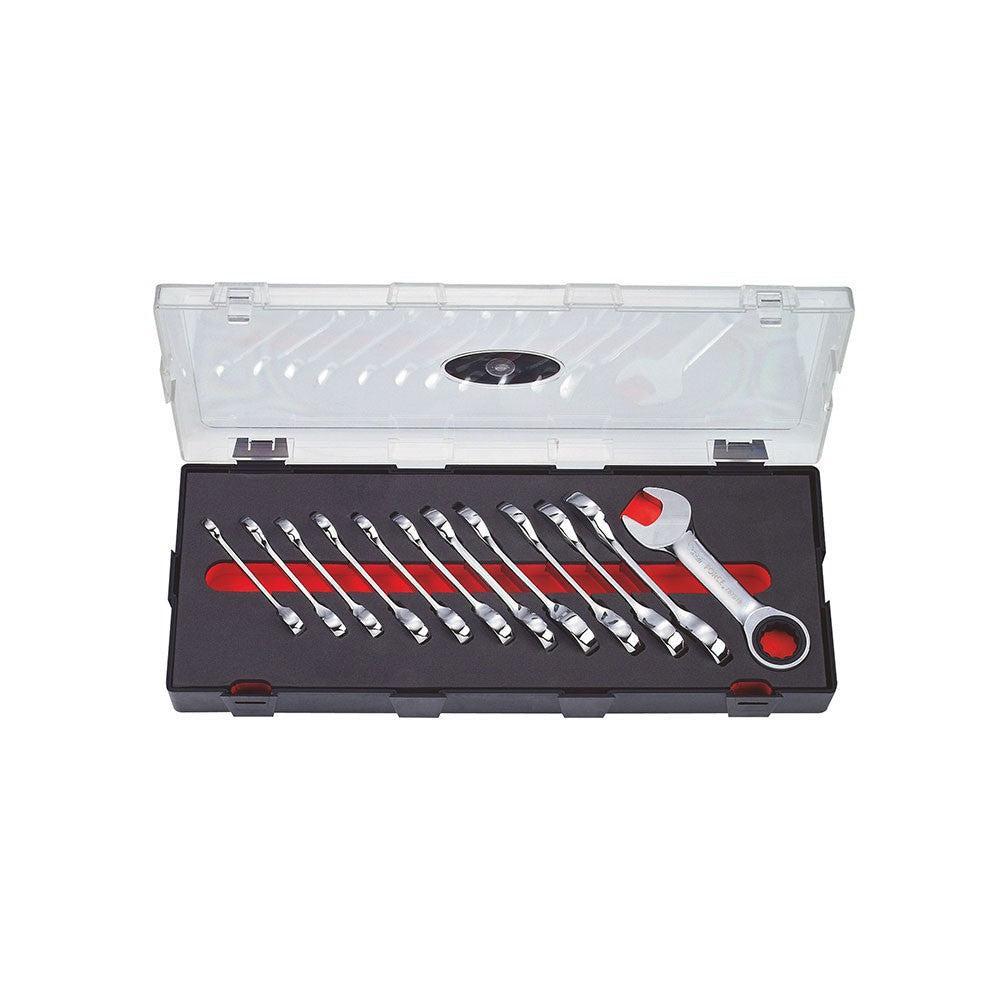 12pc Stubby flat gear wrench