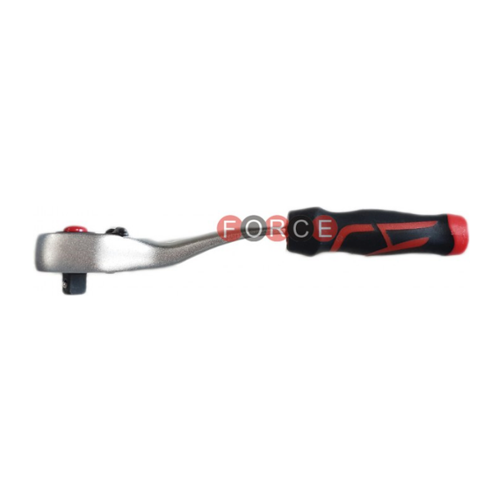 1/4"DR. Curved-shank 36th ratchet handle