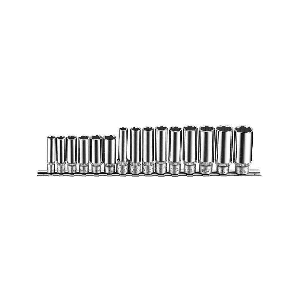 15pc 3/8" 6pt. Flank socket set