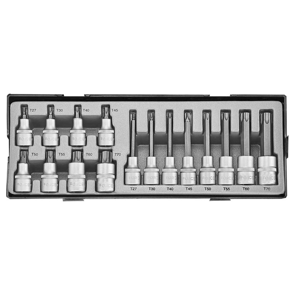 16pc 1/2"DR. Star socket bit