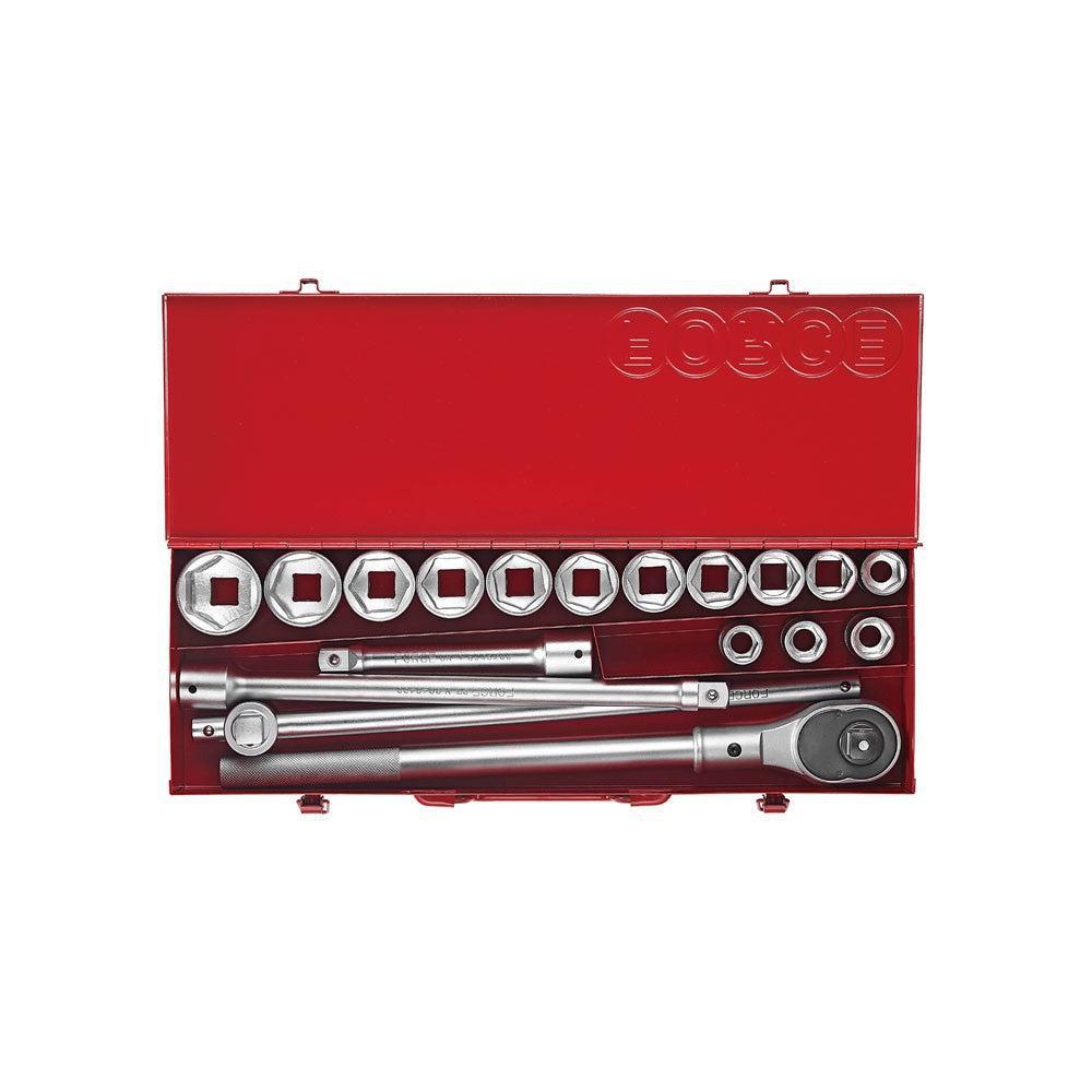 18pc 3/4"DR. 6pt. Flank socket set