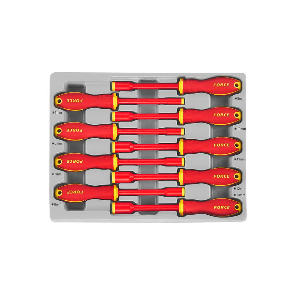 9pc Insulated hex socket driver set