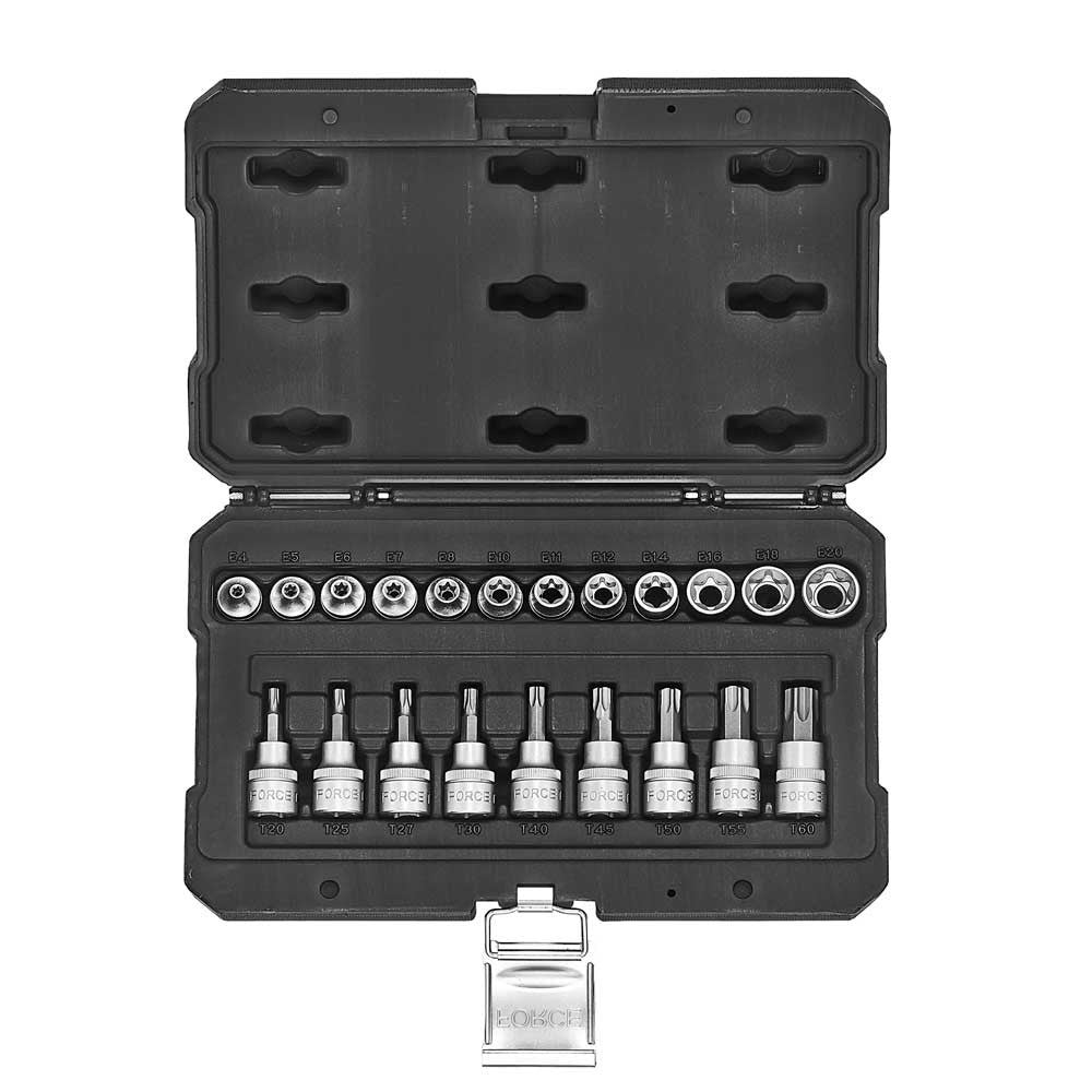 21pc 3/8"DR. Star and Star socket bit set