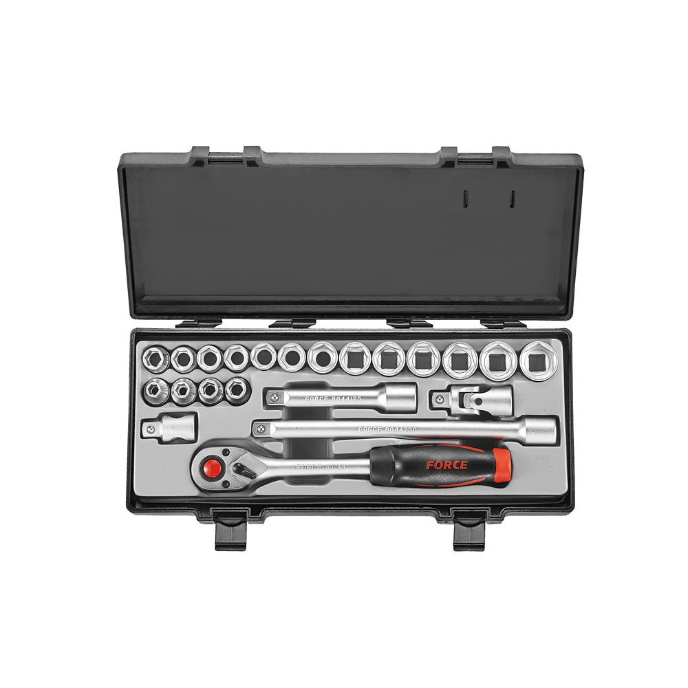 22pc 1/2"DR. 6pt. Flank socket combination set