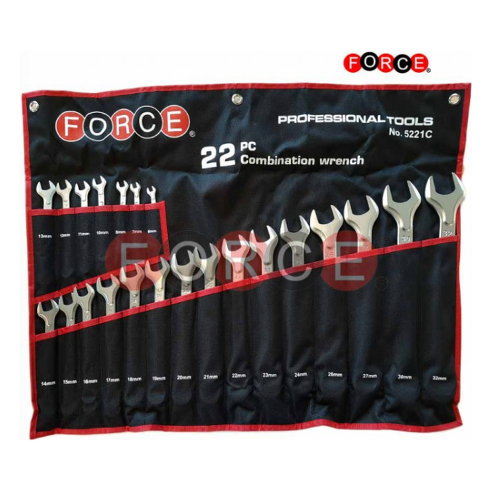 22pc Combination wrench (cloth bag)